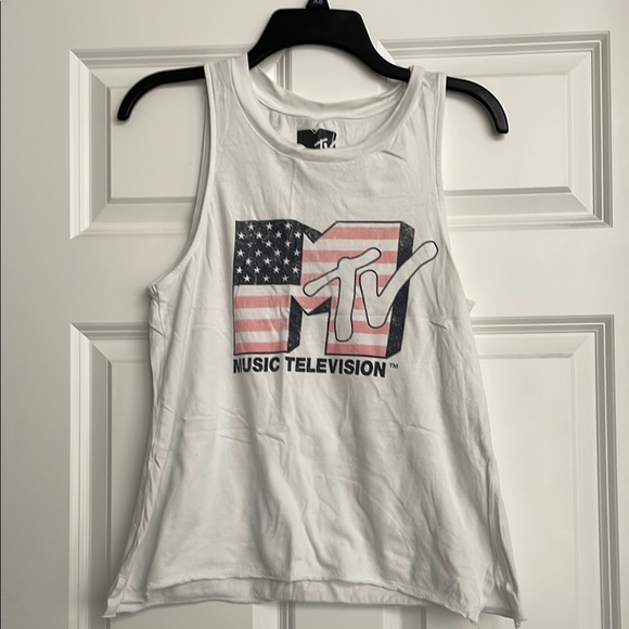 MTV Stars and Stripes Logo Tank Top - Picture 1 of 2